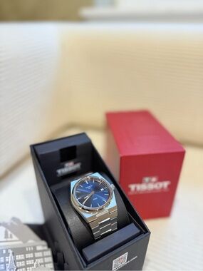 Tissot Men's Stainless Steel Watch with Blue Dial